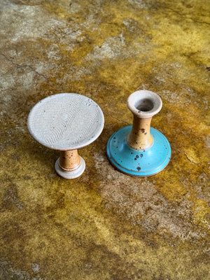 Studio Pottery Candlesticks