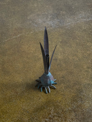Verdigris Bud Vase