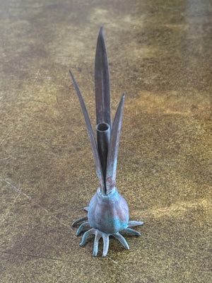 Verdigris Bud Vase